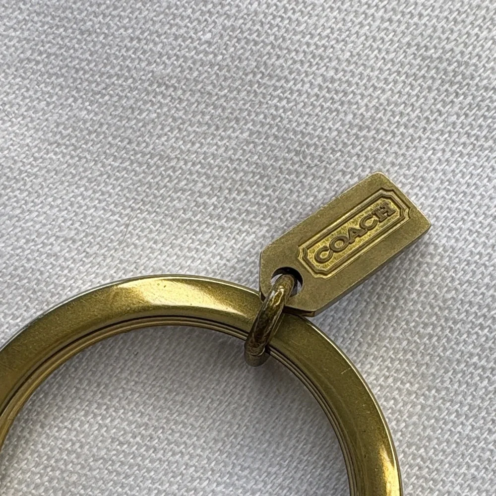 Coach Gold-Tone Butterfly Keychain Key Ring - Picture 3 of 7